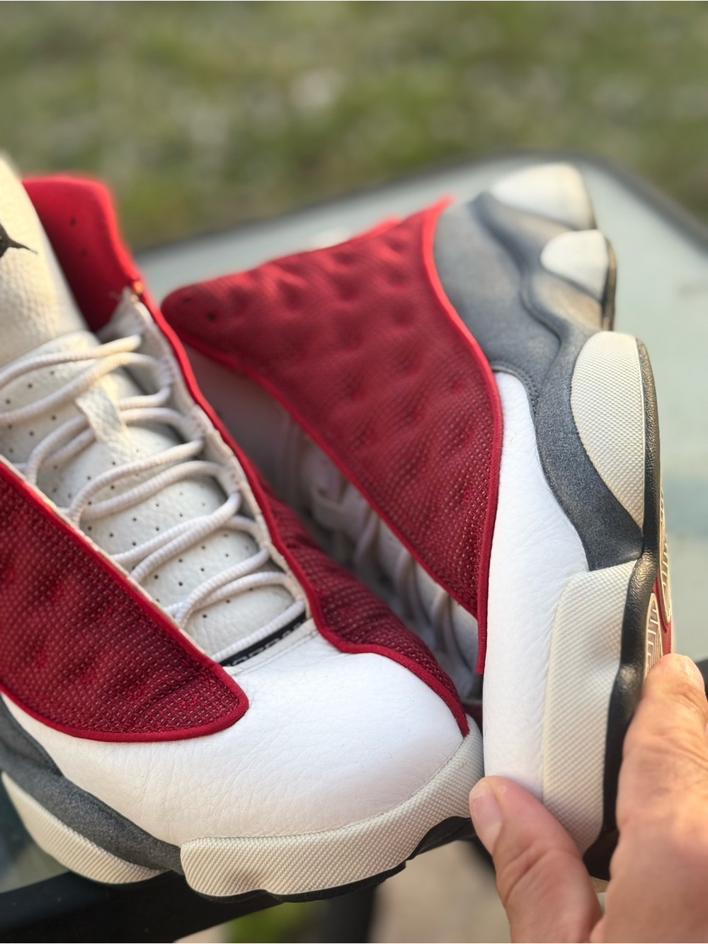 Jordan retro 13 flint gym red size 12 w box - Picture 6 of 16